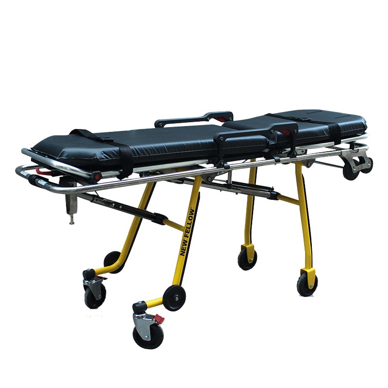 苑丘铝合金不锈钢自动上车担架救护车医院用救生担架车急救车用担架