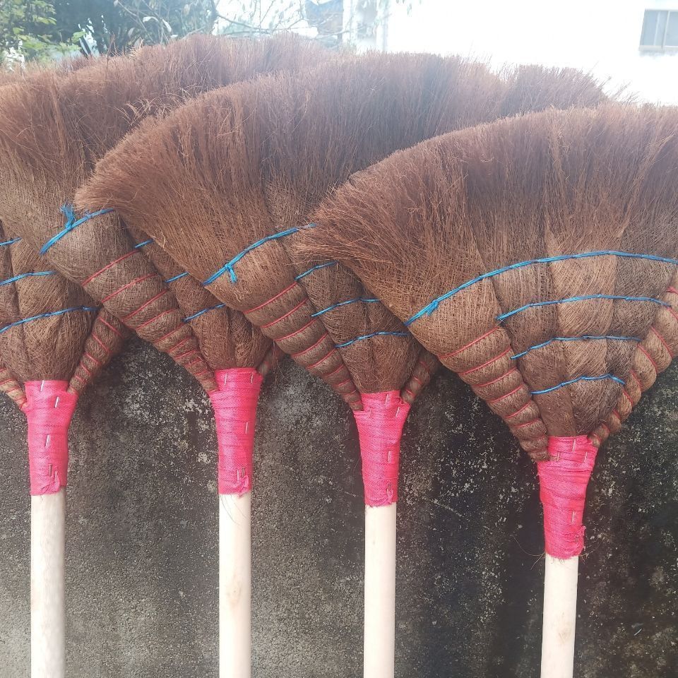 墨薰槿澜郜加大号手工棕扫把学校工厂加工车间作坊清洁力度强实拍棕榈