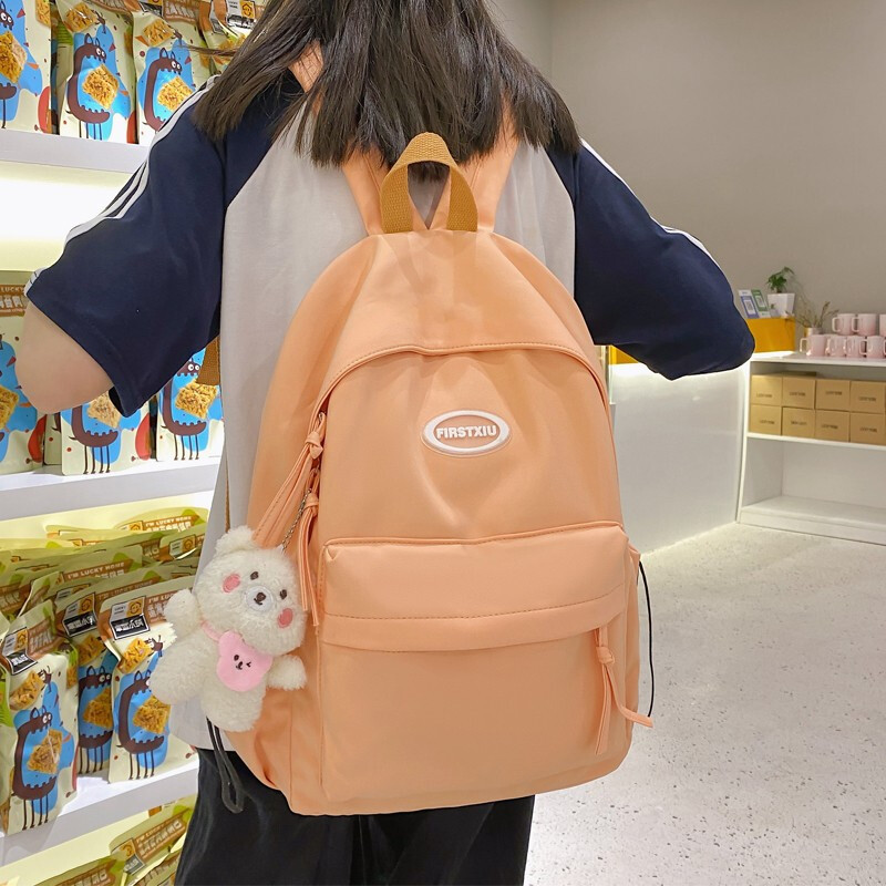 小清新少女书包女中学生初中生韩版ins高中女生大容量双肩包学院风小