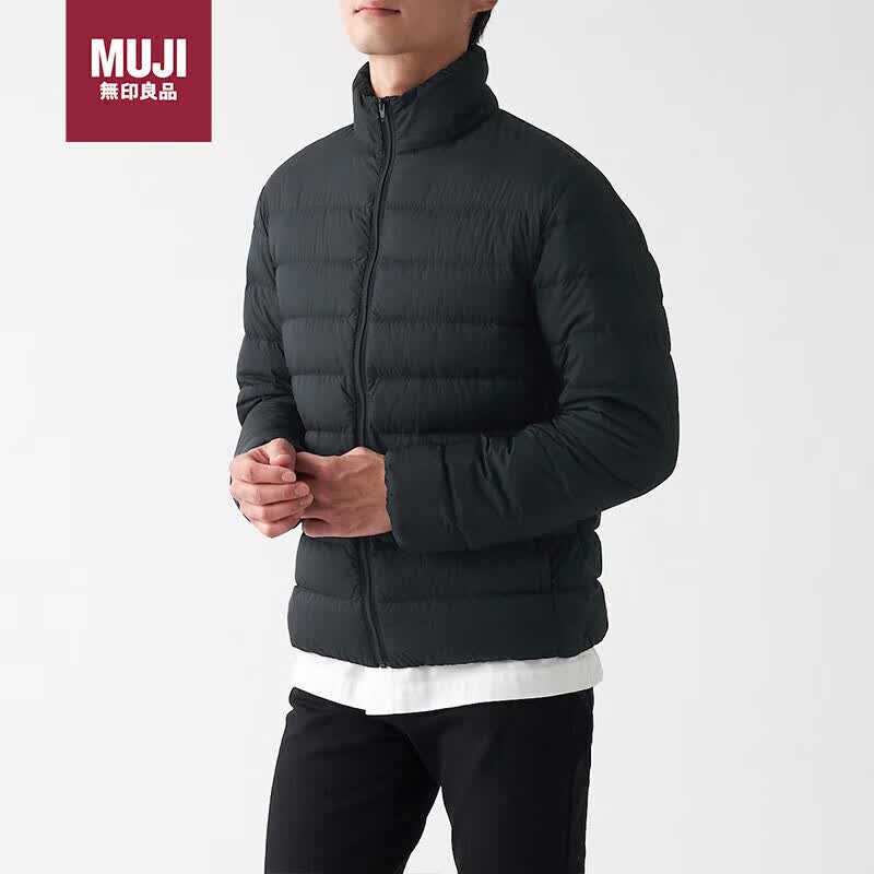 无印良品（MUJI）男式 轻量 便携 立领羽绒夹克 ADG11C1A 黑色 L属于什么档次？