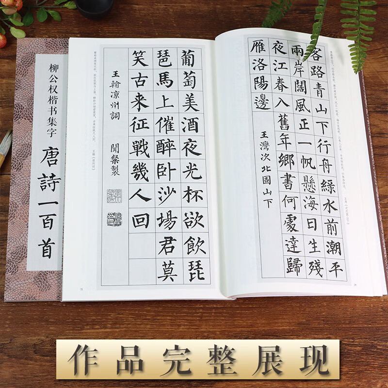 柳公权楷书集字唐诗一百首 收录柳公权楷书经典碑帖集字古诗词作品集