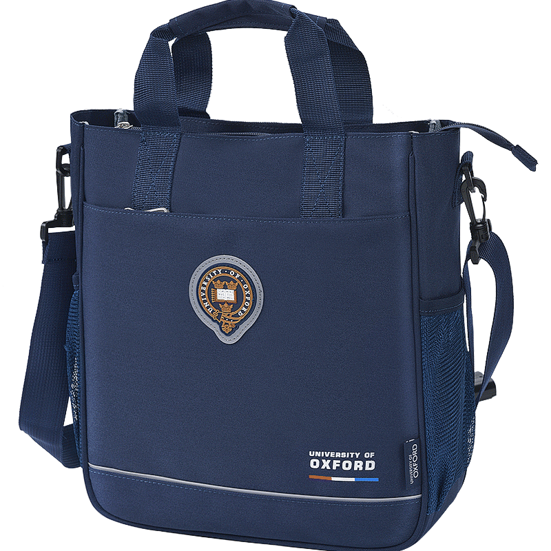 OXFORD牛津大学补习袋小学生斜挎包手提袋女童拎书袋男孩儿童美术袋多功能补课书包X813A（深蓝）价格走势及评测|查找书包历史价格