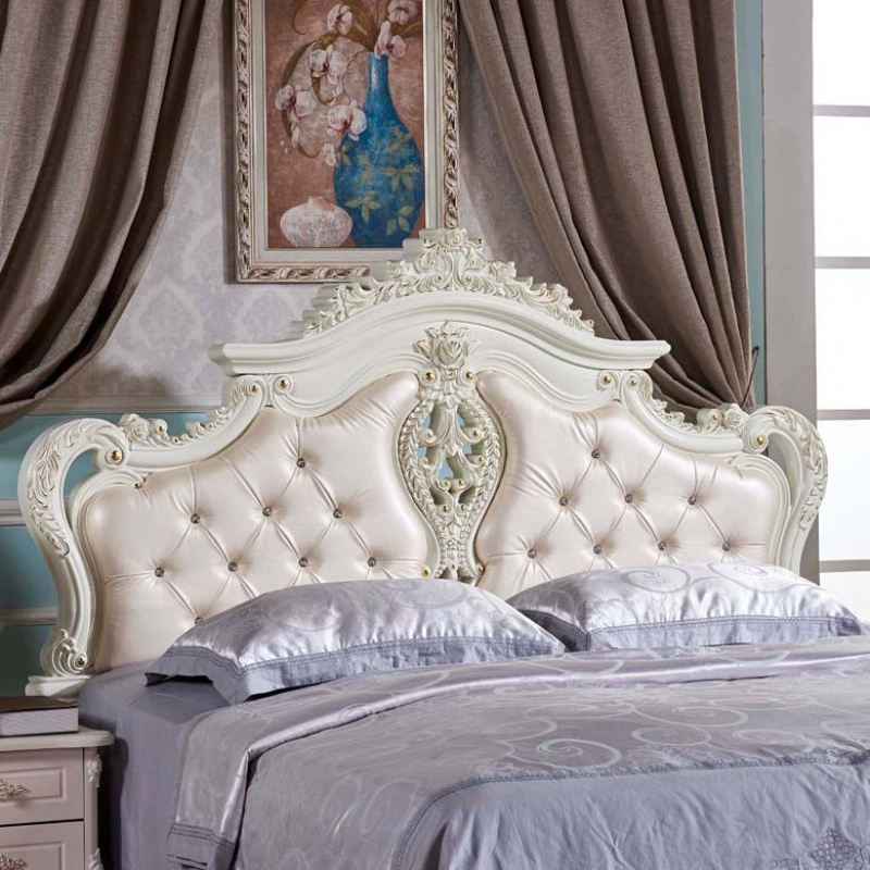 悌醒欧式床头板 软包床靠背米法式床头烤漆公主床头床头板双人 1302 2