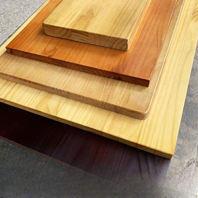 古梵枫实木桌板桌面松木板整张长方形木板定制吧台面板餐桌板板材 松木板100*50*3 组装 框架结构