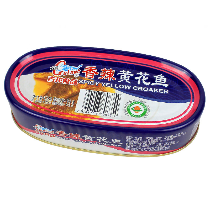 古龙香辣黄花鱼 120g 1罐