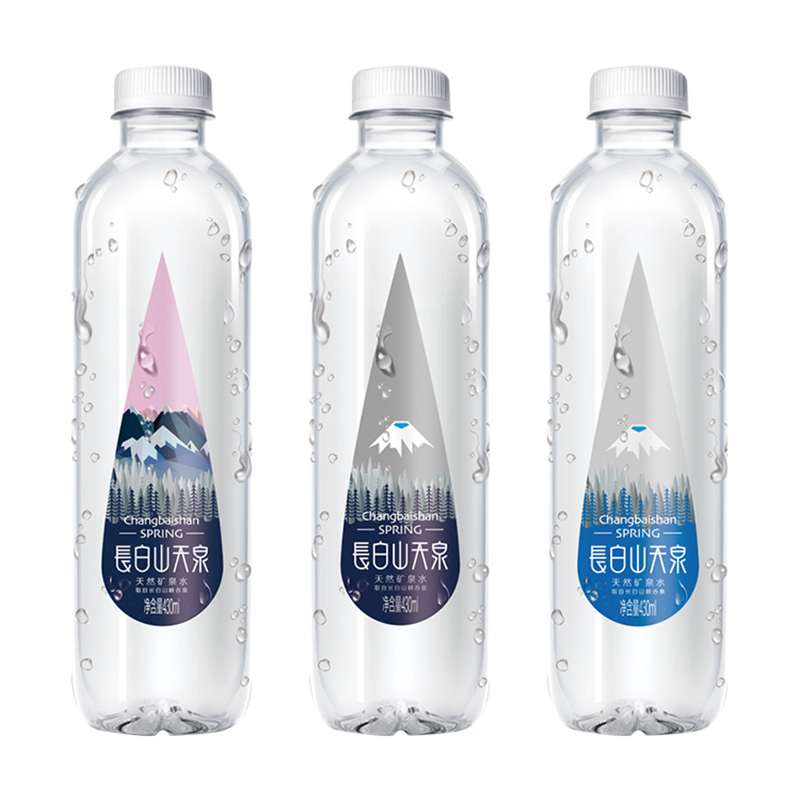 长白山天泉 偏硅酸型矿泉水 天然弱碱性矿泉水 430ml*15瓶 整箱装