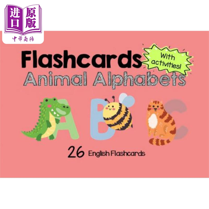 新加坡原版教辅 新版cpd flashcards 幼儿英语启蒙抽认卡系列 动物字