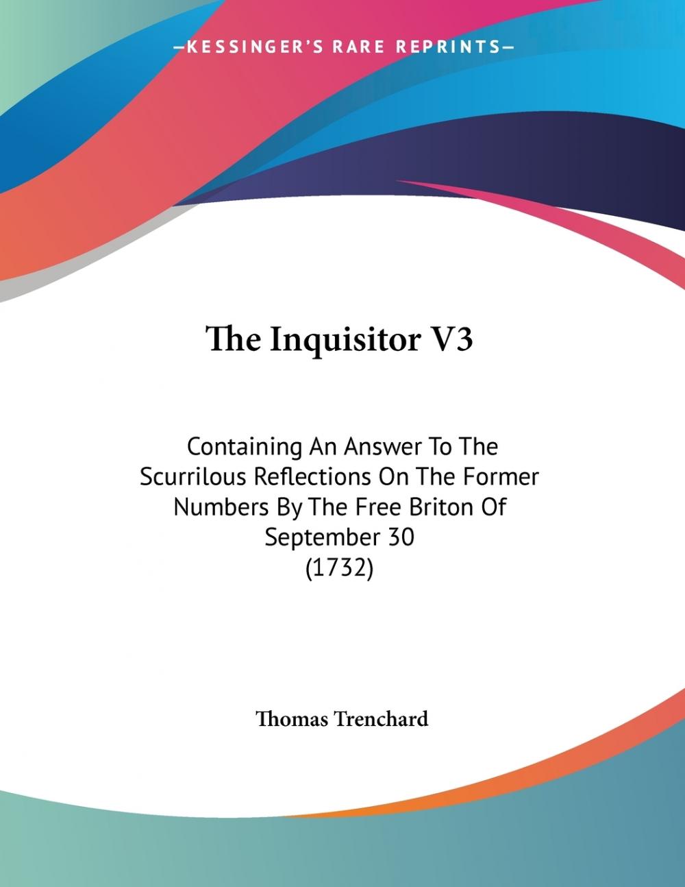 预售 按需印刷 the inquisitor v3