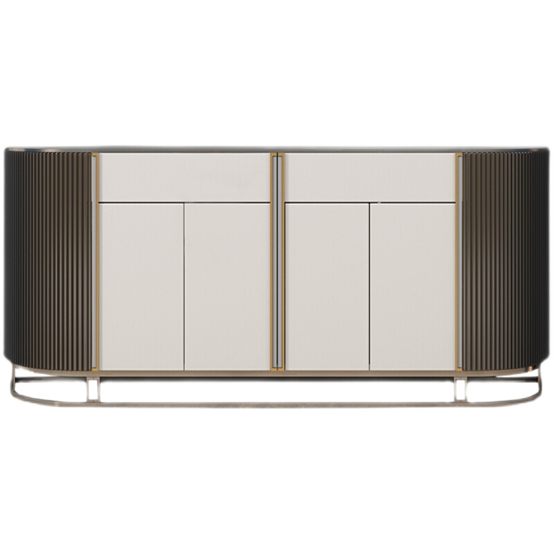 绿林咖北欧玄关柜轻奢入户门厅餐边柜意式客厅茶水柜储物柜简约现代鞋柜 1.2米两门一斗120*40*90cm 整装  箱框结构