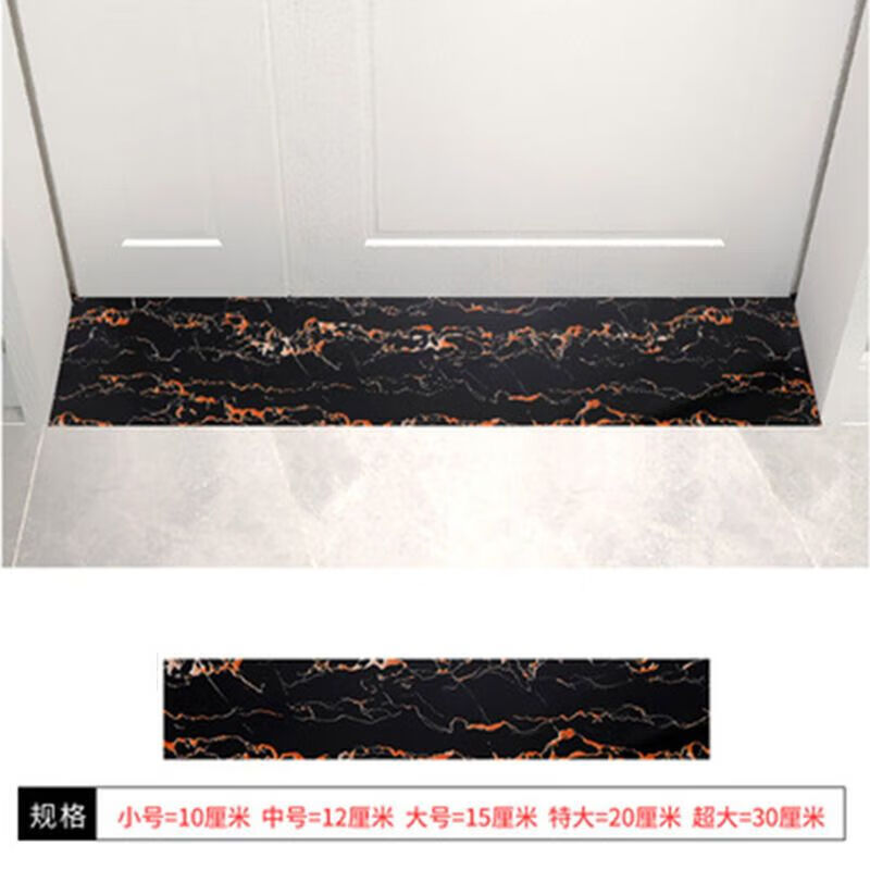 门槛石贴纸自粘客厅入户门墙角线腰线窗台门框装饰过 过门石贴(黑金花