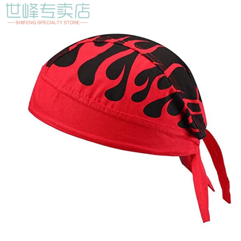 仙僖俫海盗头巾男包头冬季骑行海盗帽头巾男女春秋冬户外大红对称