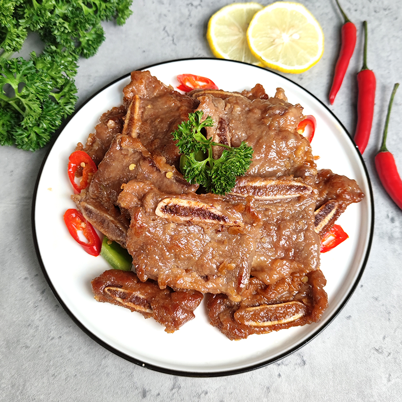 蒜香牛仔骨半成品新鲜冷冻原切牛仔骨牛排黑椒产腌制牛排骨肋骨 蒜香