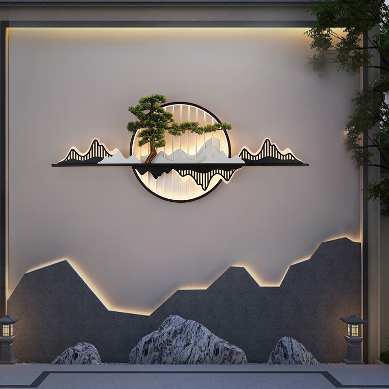 誉彬和户外防水新中式景观别墅庭院中式园林花园造景墙装饰围墙灯 f2