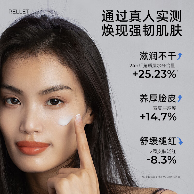 颐莲（RELLET）玻尿酸嘭润修护面霜 补水保湿修护50g