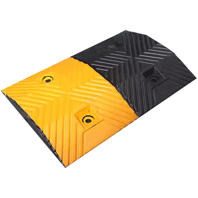 飓程 橡胶减速带 汽车公路限速块 道路马路斜坡缓冲带 t型半米款50*35