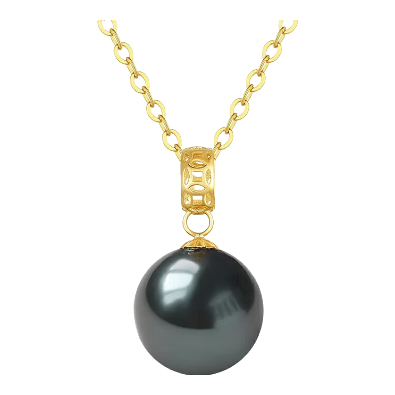 百亿补贴:珍珠皇后 黑珍珠吊坠项链509元