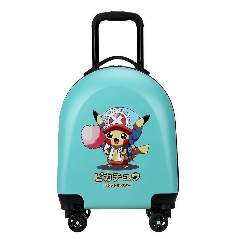 皮卡诺新款儿童旅行箱时尚卡通拉杆箱暑期游玩衣物收纳小箱子行李箱 红色