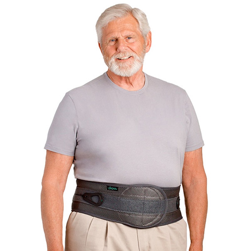 爱斯本 进口护腰带腰间盘突出 医用腰椎固定器夏季轻薄透气款 OTS642 可调节 均码