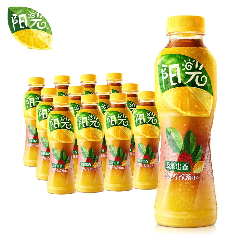 可口可乐(coca-cola)经典柠檬茶500ml*12 阳光植物饮料