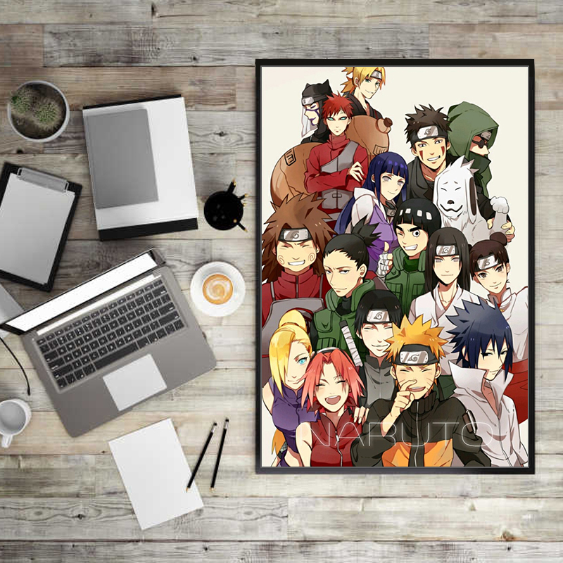 栩傲致 火影忍者全员diy数字油画 手绘填色涂鸦丙烯油彩画儿童卡通