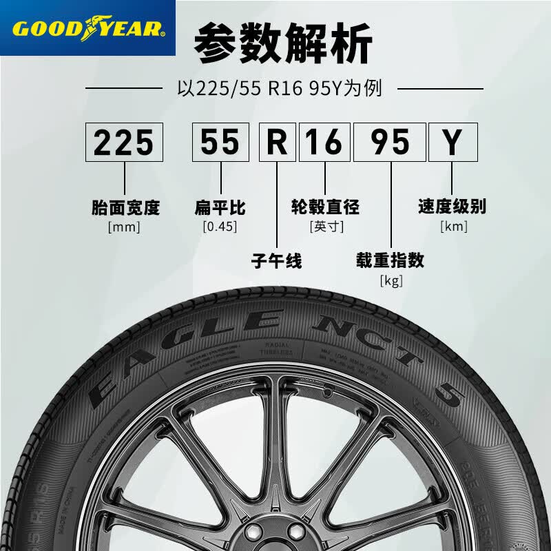 固特异225/60r17 103w assu comftred xl fp配置参数