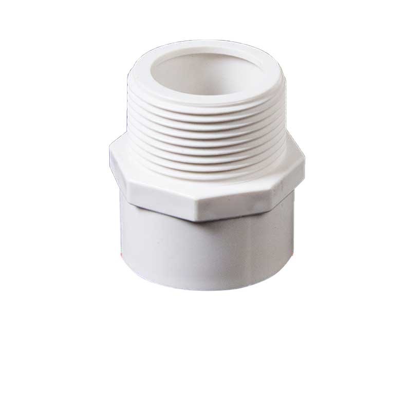 星期十 25mm白色pvc外丝直接 upvc给水管管件配件外牙外螺纹水管接头