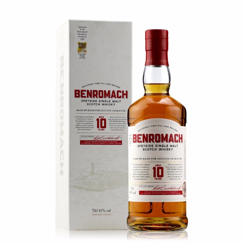 本诺曼克斯佩塞单一麦芽苏格兰威士忌 Benromach 洋酒原装 10年