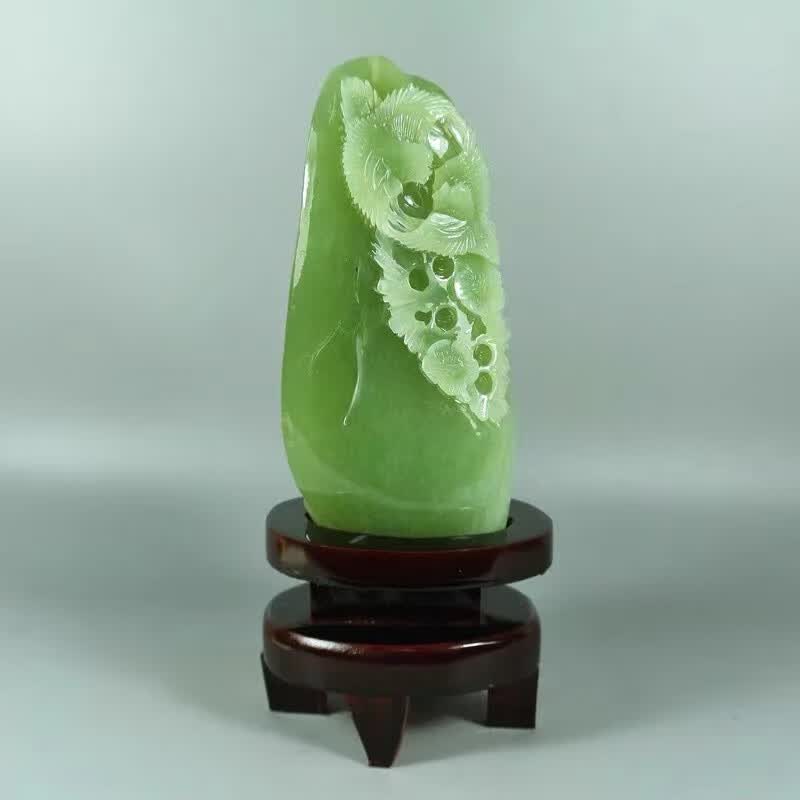 多層球(7層) 岫玉製 中国工芸品 置物 NO.832