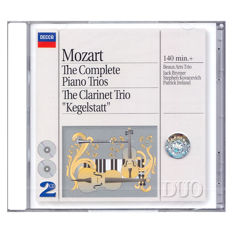 莫扎特:钢琴三重奏全集/单簧管三重奏 cd 4461542 美艺三重奏