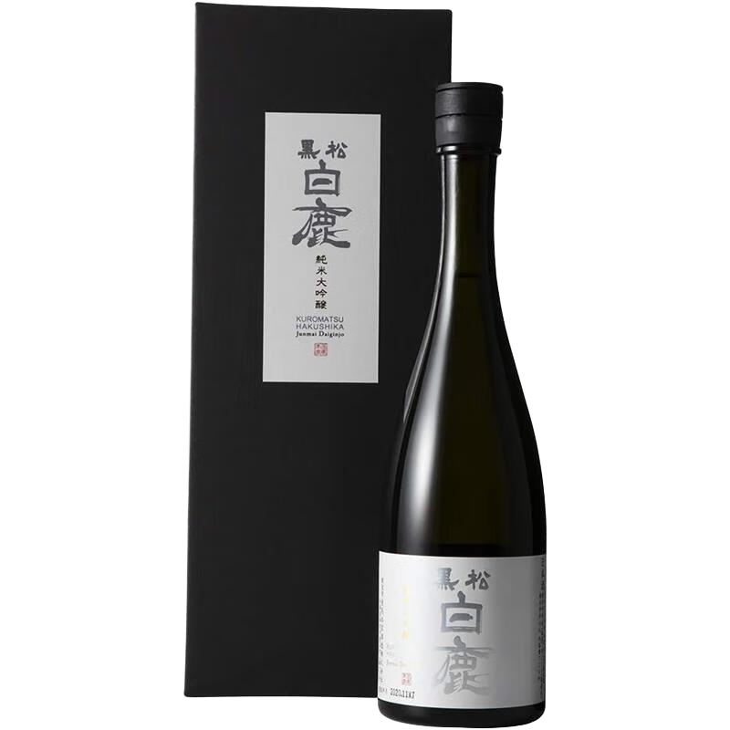 白鹿【日本直邮】 JD物流白鹿 黑松白鹿 日本进口 清酒 清爽的口感 纯米大吟酿16% 720毫升