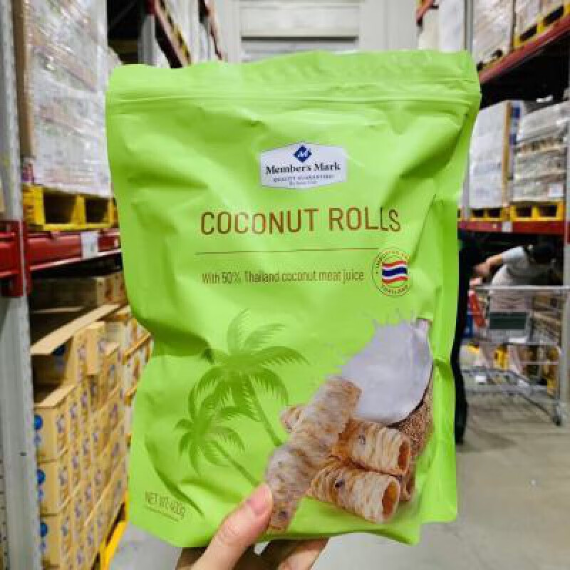 食怀SAM山姆代购泰国进口 椰香脆卷(糕点) 400g椰子味酥脆香甜蛋卷 400g