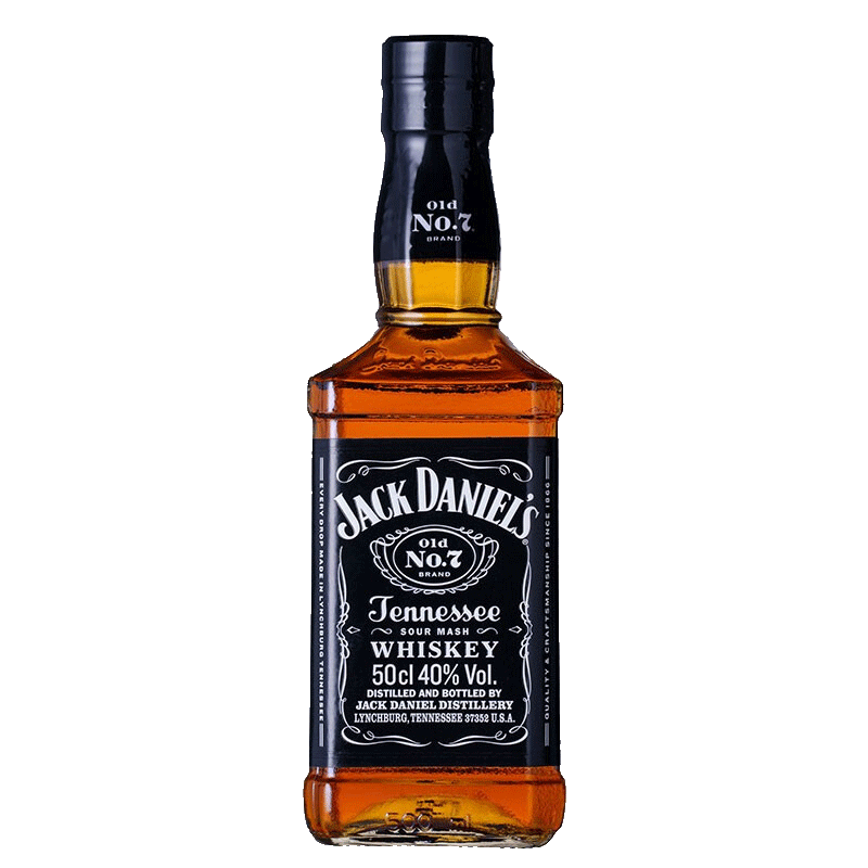 杰克丹尼 Jack Daniels）洋酒美国田纳西州威士忌进口洋酒 500ml *2双支礼盒装 年货送礼