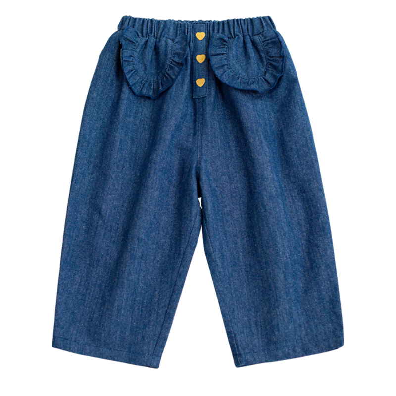 �׸裨YOUGE�� Ӥ�׶�������������ţ�п�СŮ��������Ҷ�ߵ������� ţ������66-90�����ɣ� 110 cm