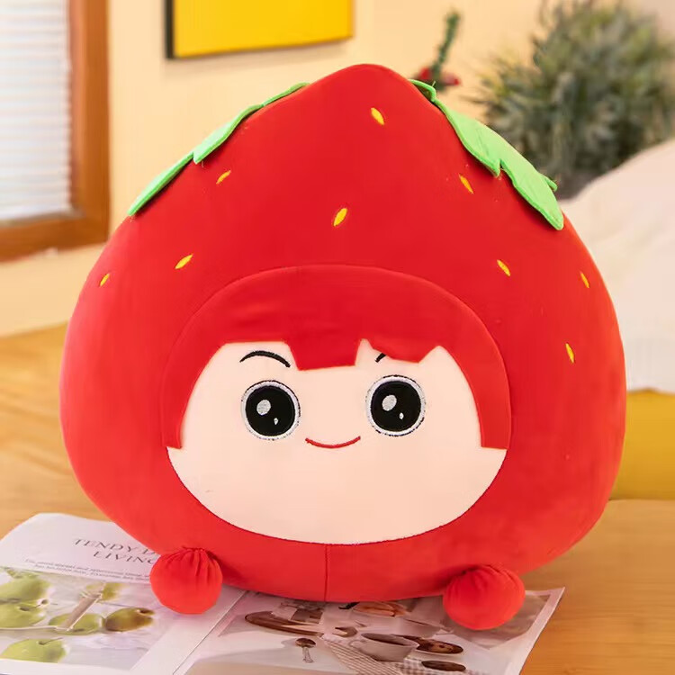 果宝特攻玩偶橙留香菠萝吹雪上官子怡毛绒玩具水果抱枕周边公仔 上官