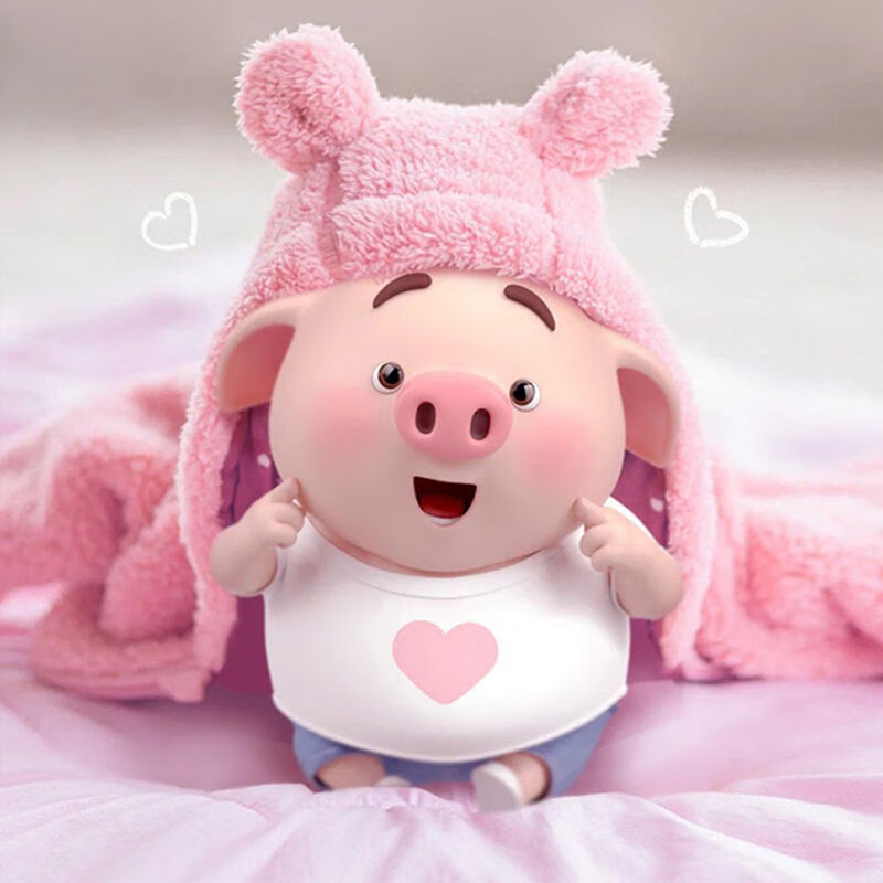 抖音粉色的猪高清照片图片