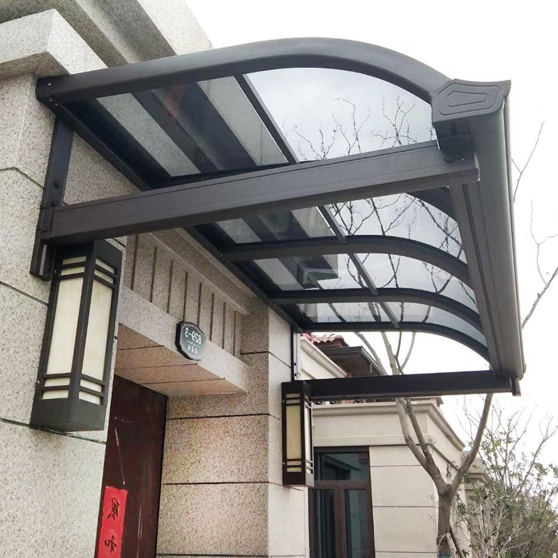 屋檐棚 铝合金雨棚阳台专用别墅遮阳棚阳台铝材大门头