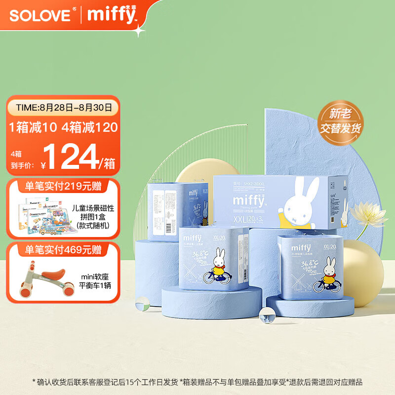 solove米菲芯呼吸拉拉裤XXL60片(15kg及以上)瞬吸干爽拉拉裤箱装怎么样,好用不?