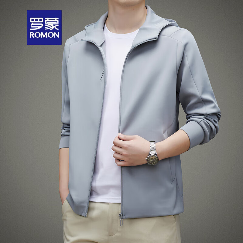 男士中年春秋季新款商务纯色服户外休闲时尚舒适透气基础大众男装服饰