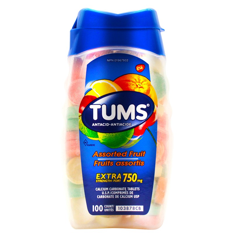 加拿大原装TUMS咀嚼孕妇钙片孕晚期早期皆可用这个好不好用还看不出来 掉颜色是真的 买回来是有颜色过几天就变无色了 不知道还能吃不？