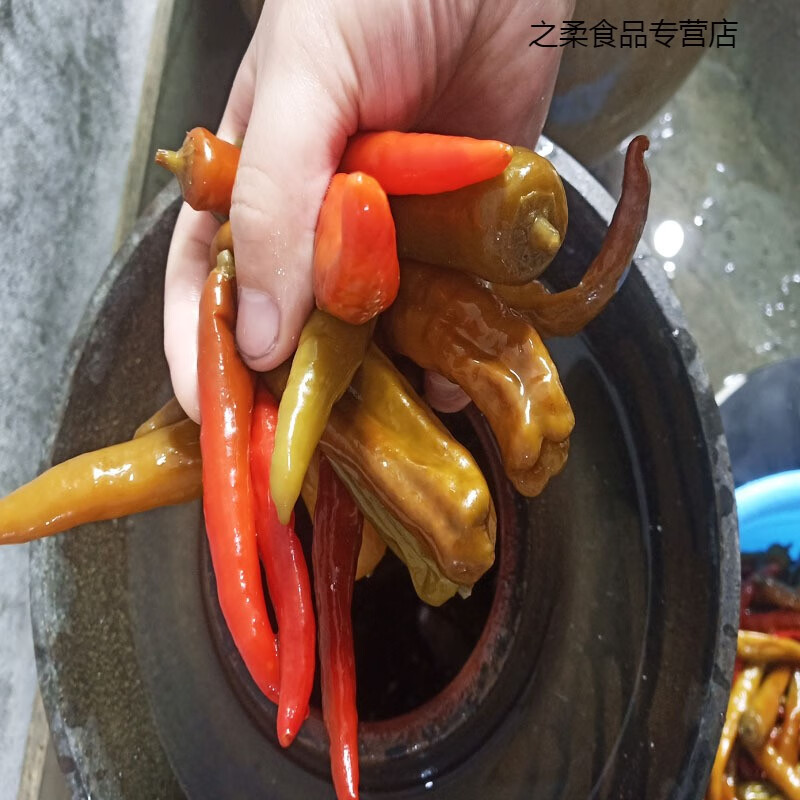 鲜有志土特产酸辣子农家老坛腌制酸辣椒重庆自制泡菜椒非陕南石泉汉阴