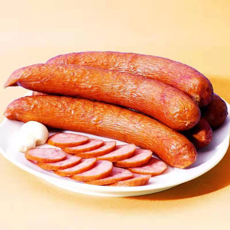 虎钢馋哈尔滨红肠蒜香烤肠蒜味肠肠火腿肠熟食香肠蒜香火腿 蒜香烤肠