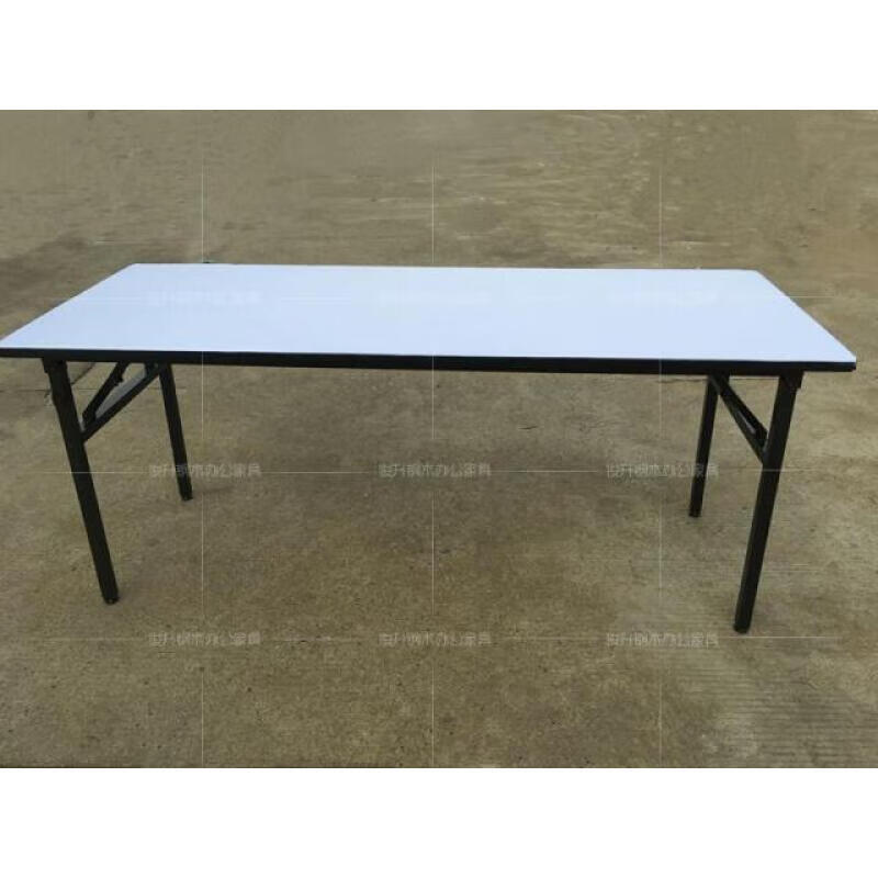 缦宛木软简易酒店pvc餐桌 会议桌培训桌折叠长方形条桌食堂桌子ibm桌