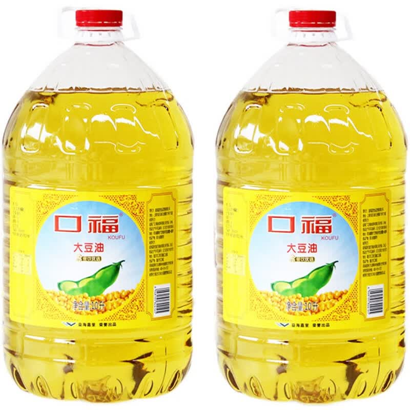 口福餐饮专用大豆油10l*2整箱商用蛋糕甜品烘焙原材料