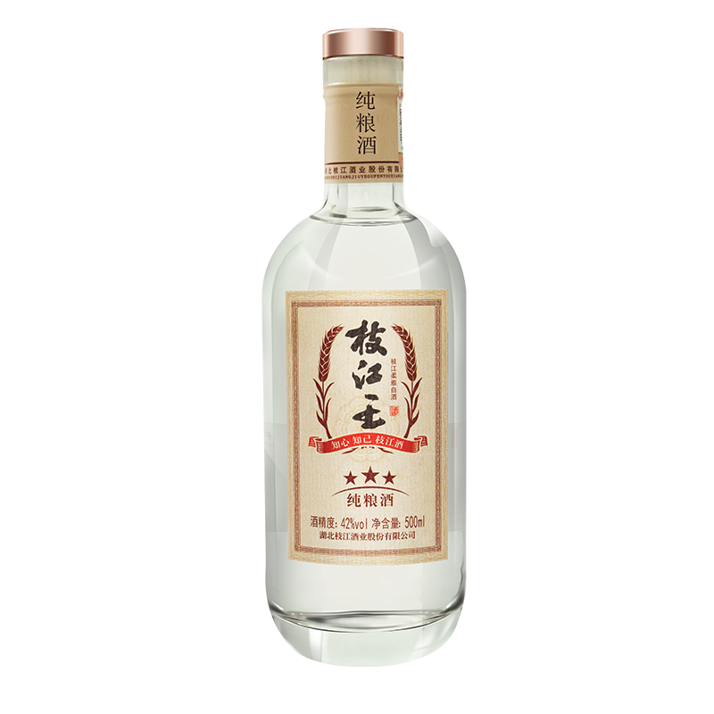 枝江枝江王三星42度湖北酒500ml湖北人都爱喝的纯粮食酒 42度 500ml 1