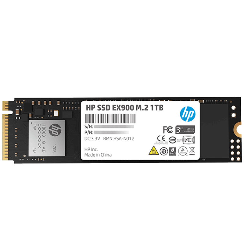 给电脑仓库机械硬盘升级为NVMe SSD固态硬盘：惠普 EX900系列 固态硬盘