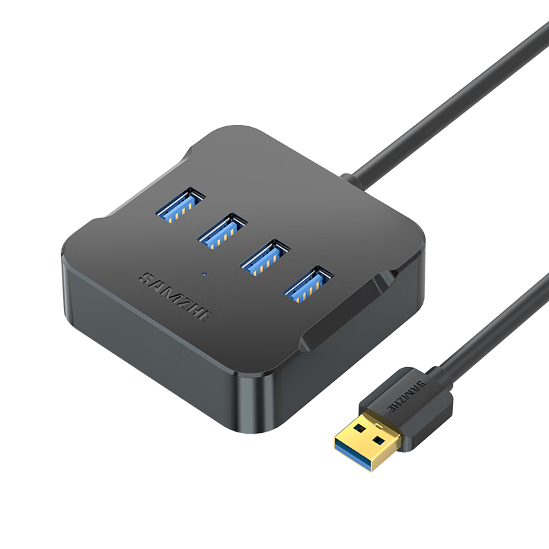 SAMZHE 山泽 USB分线器 3.0高速4口HUB扩展坞集线器