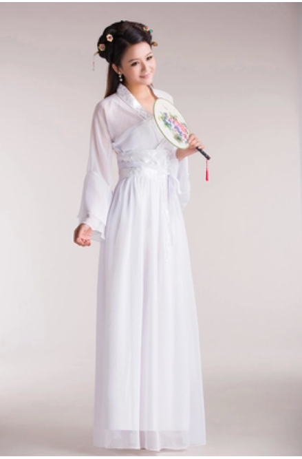 纤晟伊古装服装仙女清新淡雅汉服女汉风礼七仙女古代衣服公主小姐