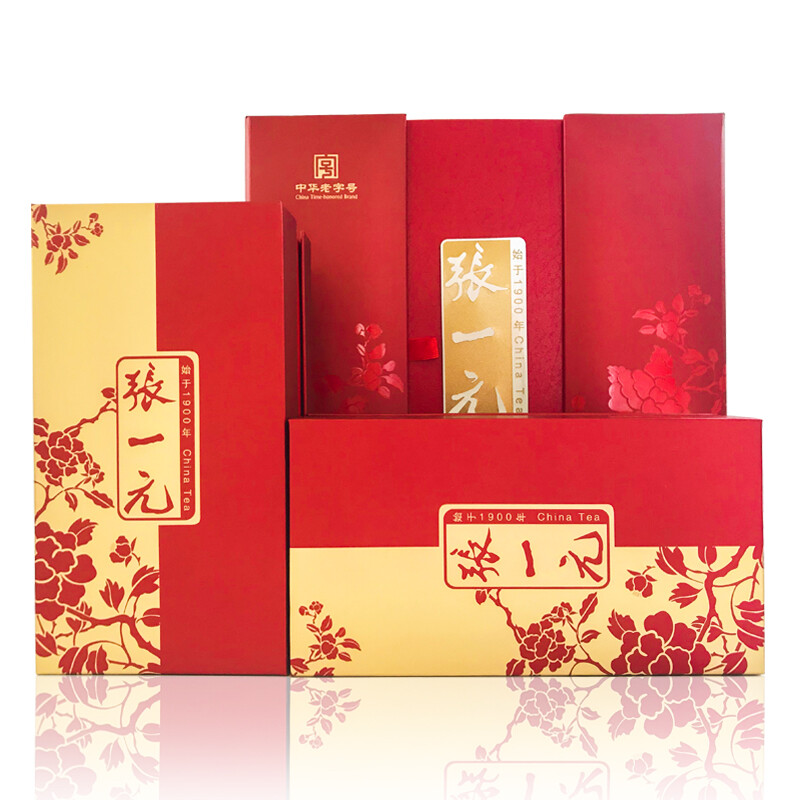 张一元茶叶礼盒 雨前龙井礼盒400g/盒 中国风 浙江龙井 绿茶茶叶