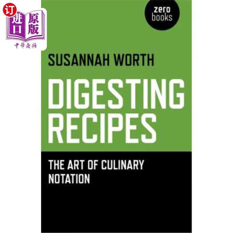海外直订digesting recipes: the art of culinary notation 消化食谱