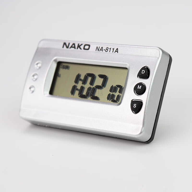 小号时钟数字时间显示带秒车载便携桌面钟表微型小闹钟表钟电子表